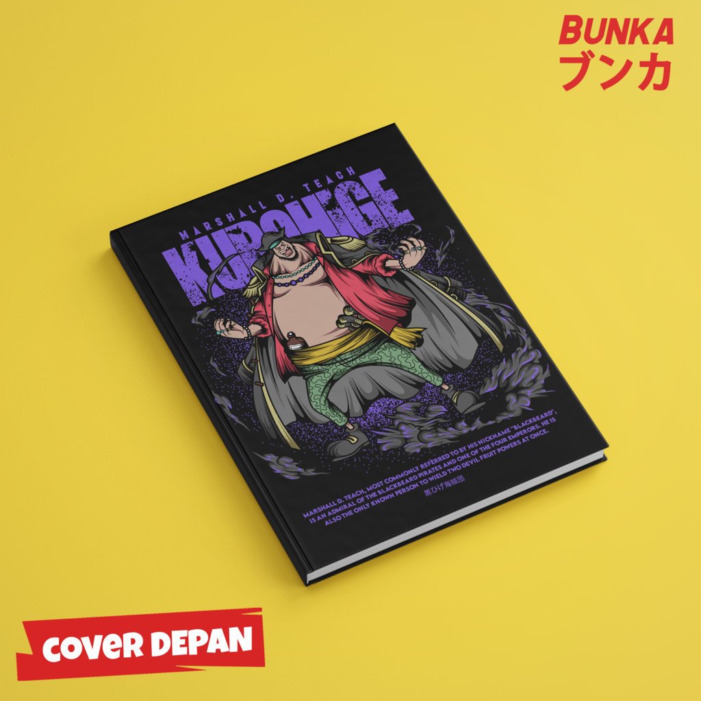 

Note Book Aesthetic Anime One Piece Marshall D Teach Kurohige Design Hardcover A5 Buku Tulis Catatan Notes Agenda Planner Jurnal vintage buku catatan story book kado anniversary valentine cowok cewek murah