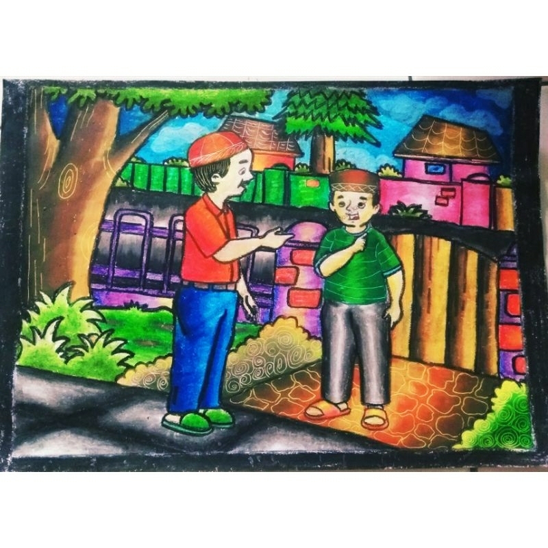 Jual Gambar anak Hasil Mewarnai Anak Edukasi Mewarnai