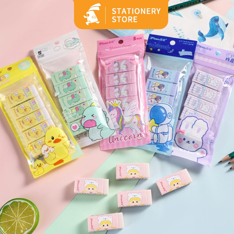 

Eraser / Penghapus Hapusan Penghapus 5PCS/Pak-Rabbit Stationery