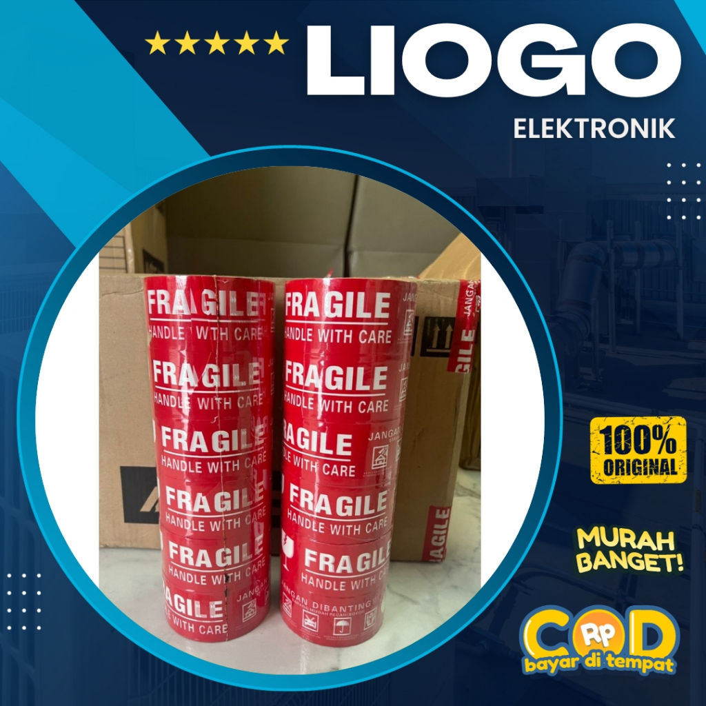 

Lakban Fragile 48mm x 60y Matic Tape Isolasi Fragile Kualitas Bagus Setara Daimaru