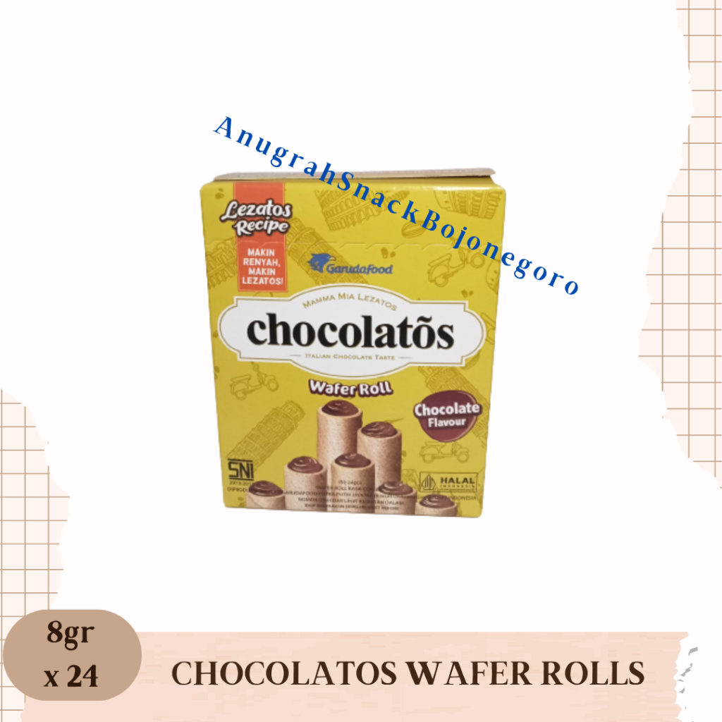 

Gery Chocolatos Wafer Rolls 8gr x 24