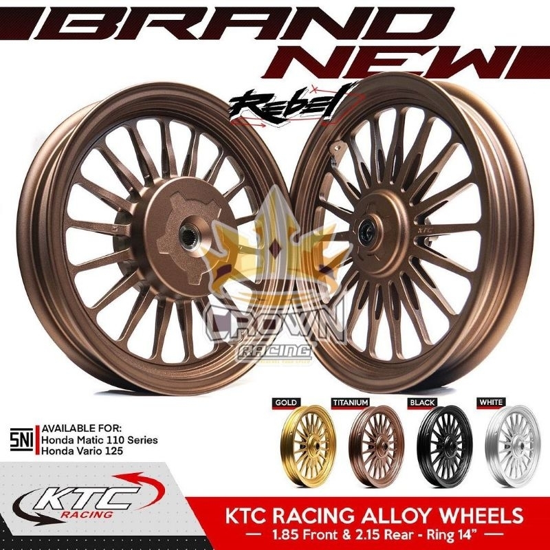 Velg KTC Racing Rebel Beat Scoopy Genio Spacy Vario 110 125 150