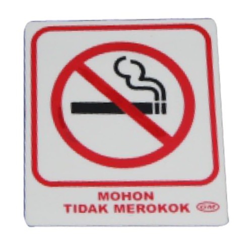 

GM label acrylic akrilik mohon tidak merokok