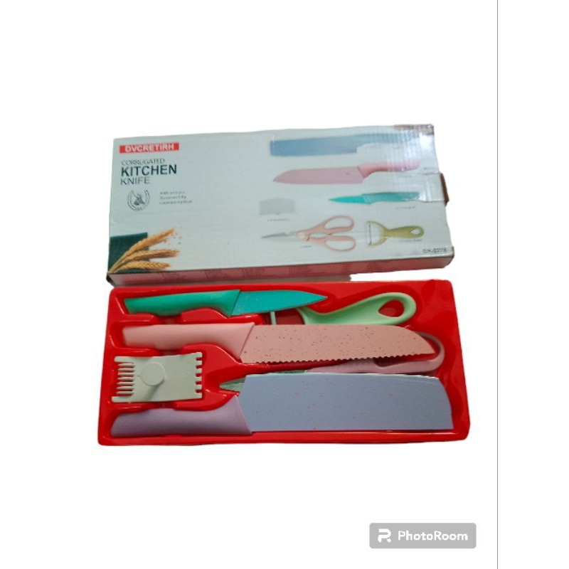 Kitchen Knife/Pisau set 6 pcs