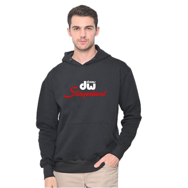 Jaket Hoodie DW Drums Singerland Hoodie Jumper Bahan Cotton Fleece