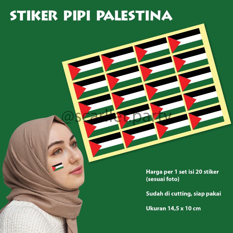 

STIKER BENDERA PALESTINA STIKER PIPI PENDUKUNG PALESTINA SUPPORTER TEMPELAN WAJAH