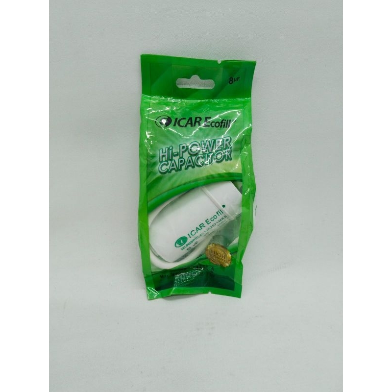 Kapasitor Capasitor ICAR ECOFILL Bulat 
8uf 12,5uf 16uf 20uf 25uf 30uf