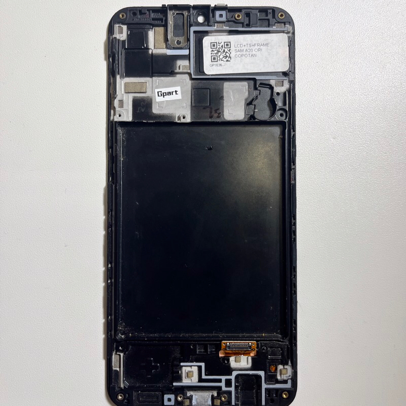 LCD+TS+FRAME ORIGINAL SAMSUNG  A20 ORIGINAL COPOTAN