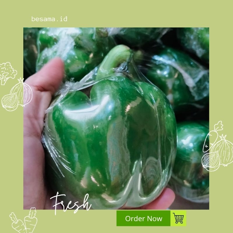 

Paprika Hijau Lokal Segar 500gr