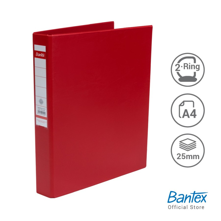

HJK Bantex Ring Binder 2 Ring D 25mm A4 #8222 (PCS)