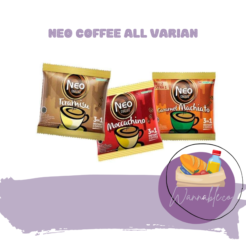 

NEO KOPI TIRAMISU, MOCCACHINO, KOPI INSTAN SEDUH RENCENG