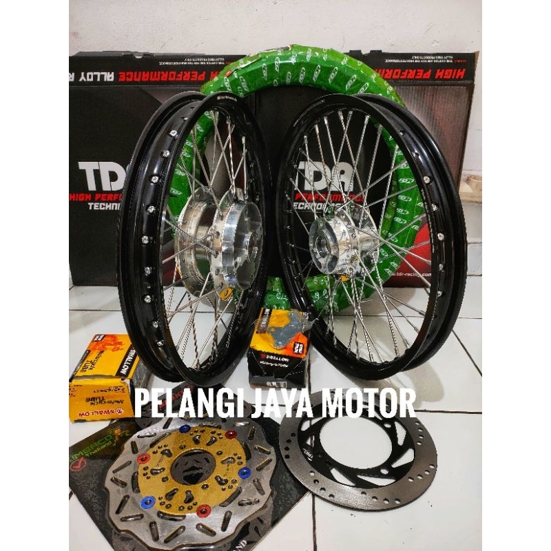 Paket Velg Tdr Ori Komplit.Velg - Tromol - Cakram - Jari - Band -  plus rakit Motor Ninja R - RR