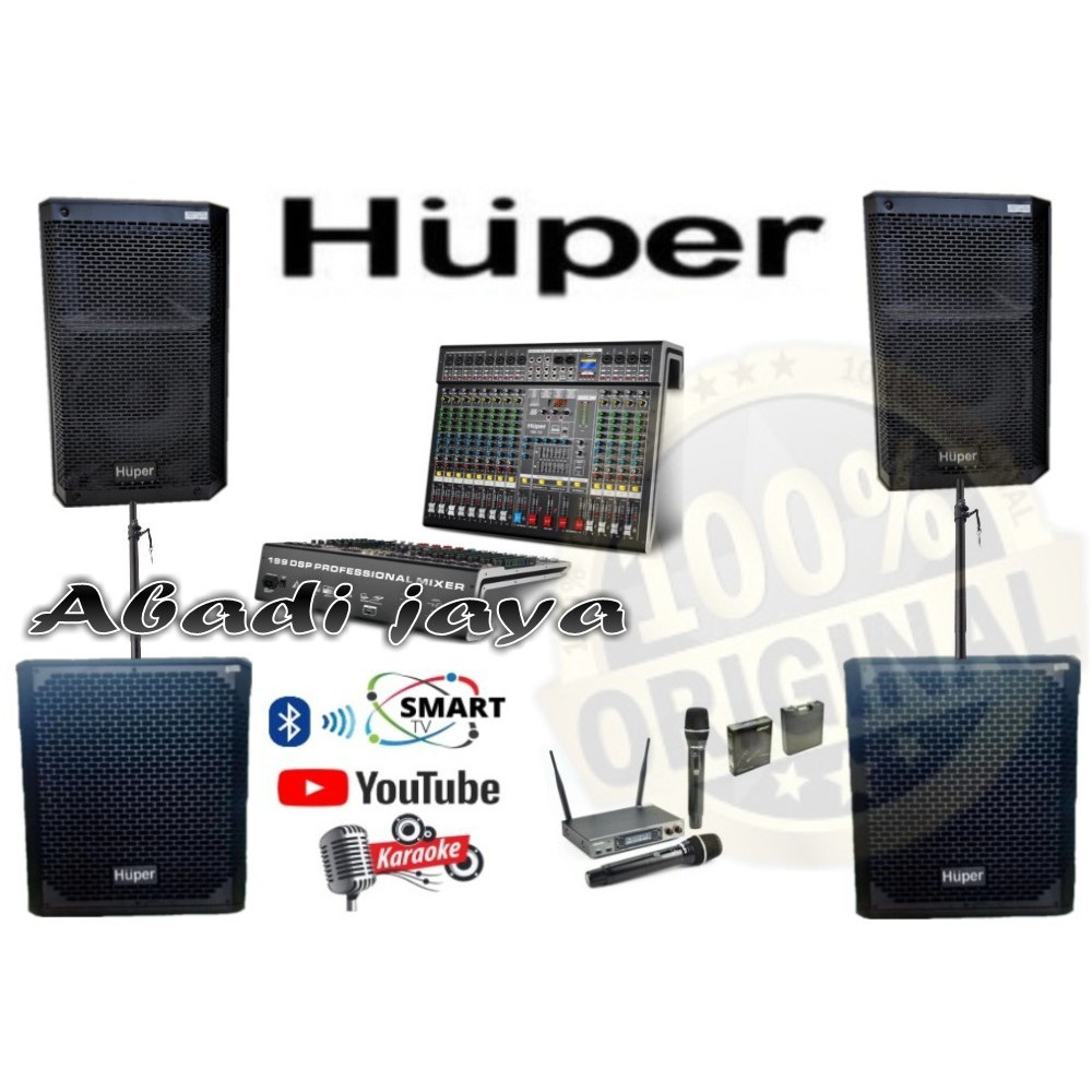 paket sound huper js7 8 inch subwoofer huper b12a 12 inch qx12 12 ch