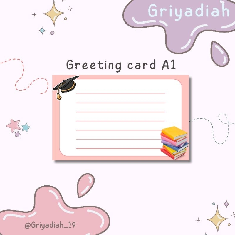 kartu ucapan kosongan / greeting card kosong