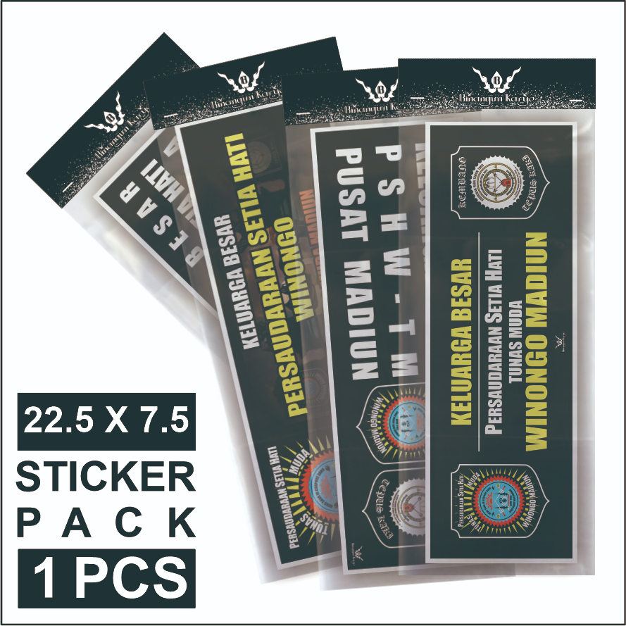 Stiker Keluarga Besar PSHW TM/Stiker SH Winongo - PSHW-TM