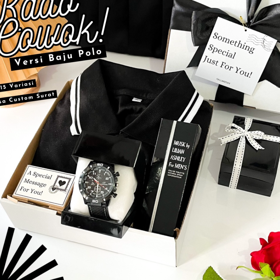 

BNMT4166 (COD )NEW_PRODUCT [ POLO ] HAMPERS KADO ULANG TAHUN COWOK GIFTBOX BAJU POLO HITAM KADO WISUDA GIFT COWO HAPPY BIRTHDAY GIFT PRIA