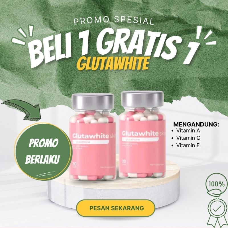 Glutawhite KAPSUL PEMUTIH PENCERAH KULIT , Pemutih Untuk Badan dan Wajah Ampuh