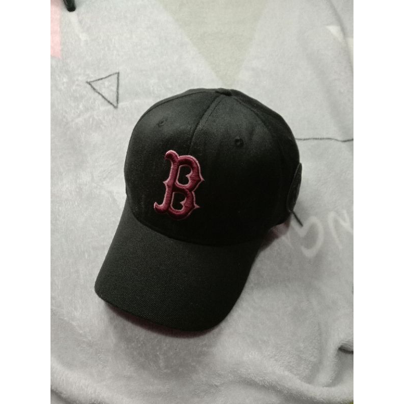 Topi MLB Boston Red Sox Second Original cap Model Baseball warna hitam pekat