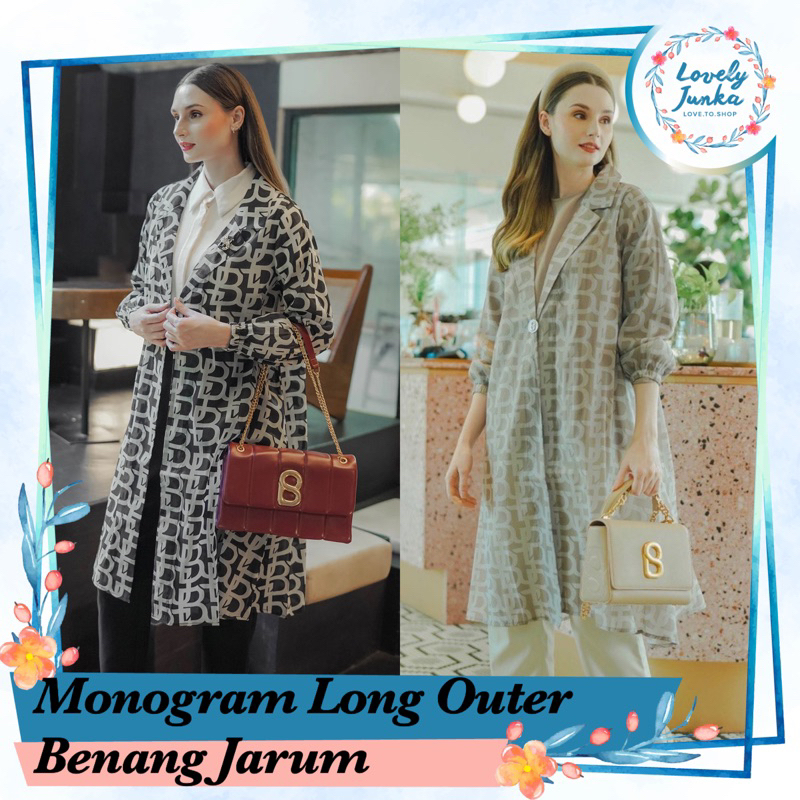 [READY] SALE BENANG JARUM | MONOGRAM PLEATED SHIRT DRESS | BIMU MONOGRAM SHIRT BLACK | EL MAR MINORC