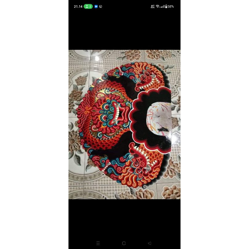 Jamang Barongan Anak Ukuran 16-18 Spek Pentas