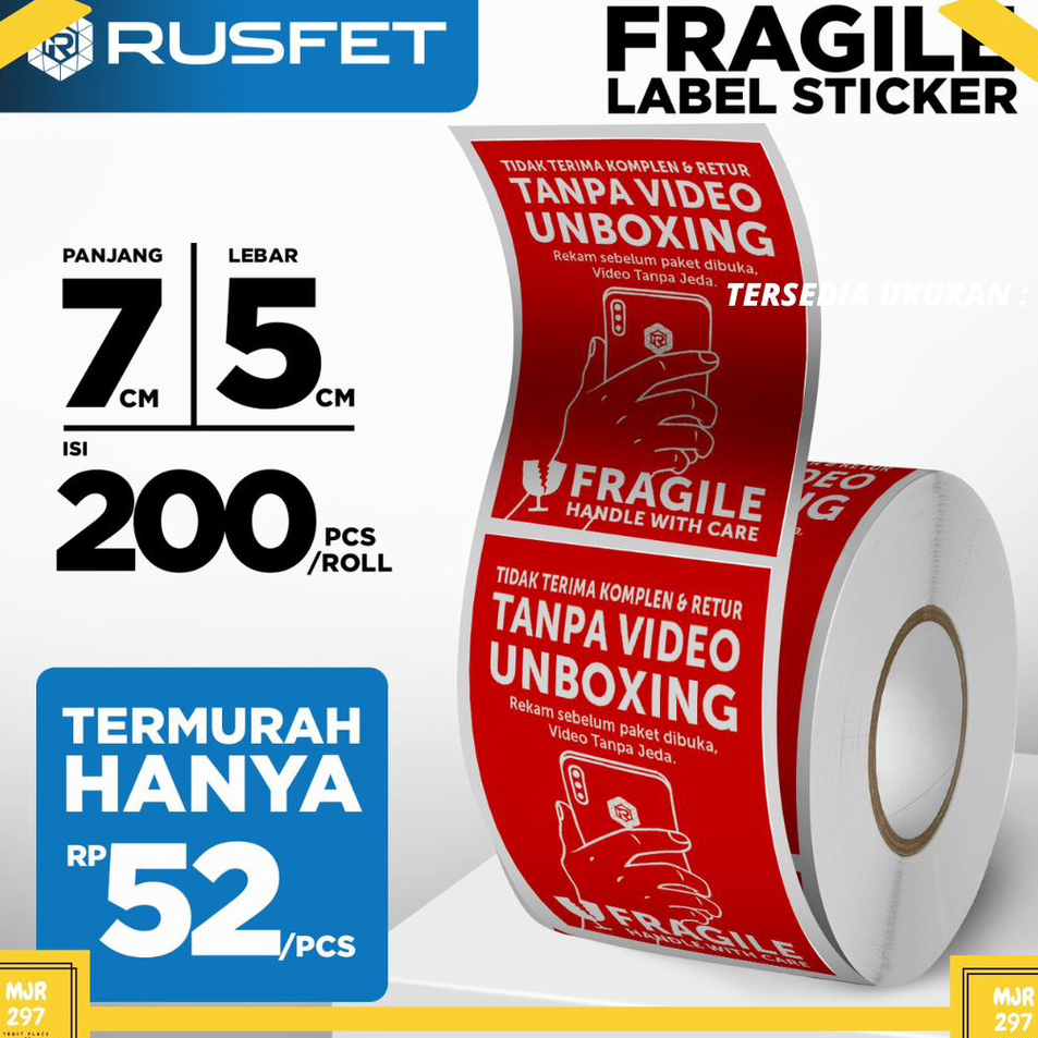 Murah STICKER FRAGILE UNBOXING | LAKBAN FRAGILE UNBOXING | STIKER FRAGILE UNBOXING | HANDLE WITH CAR