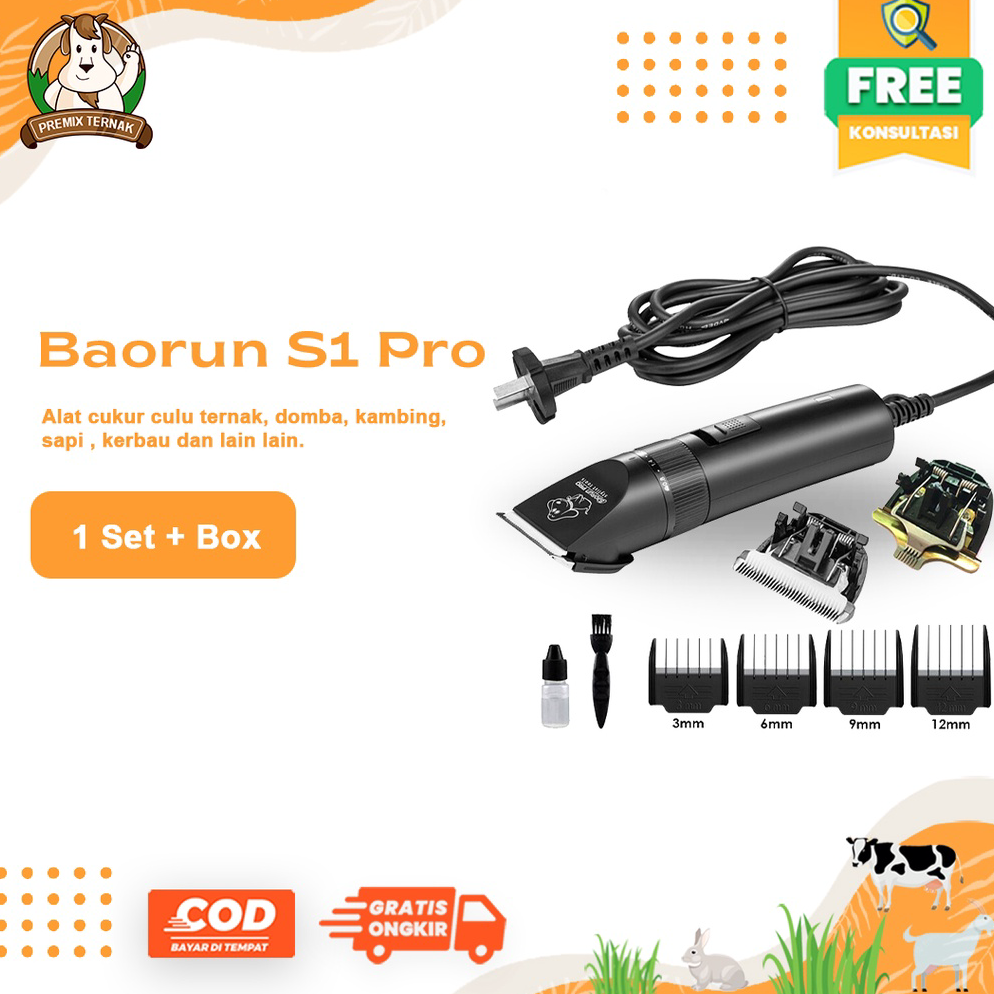 Motif Terkini.. BAORUN S1 PRO & BAORUN P7 - Alat Cukur Elektrik Domba Anjing 100% Ori dan Berkualita