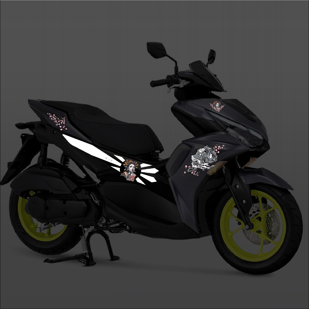 STIKER BODY MOTOR TRANSPARAN AEROX 155 ALL NEW | STIKER TRANSPARAN AEROX NEW