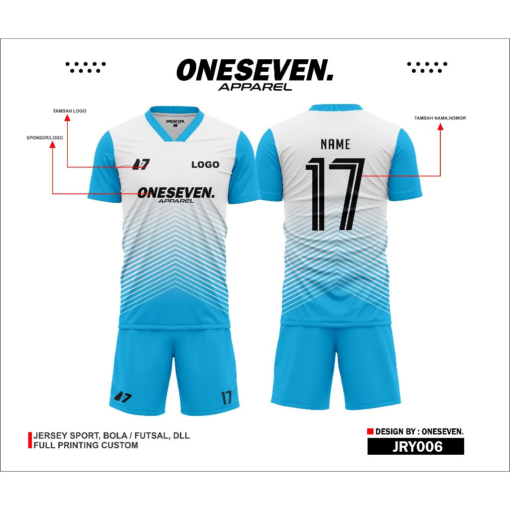 BAJU JERSEY SPORT FUTSAL FULL PRINT CUSTOM DESIGN