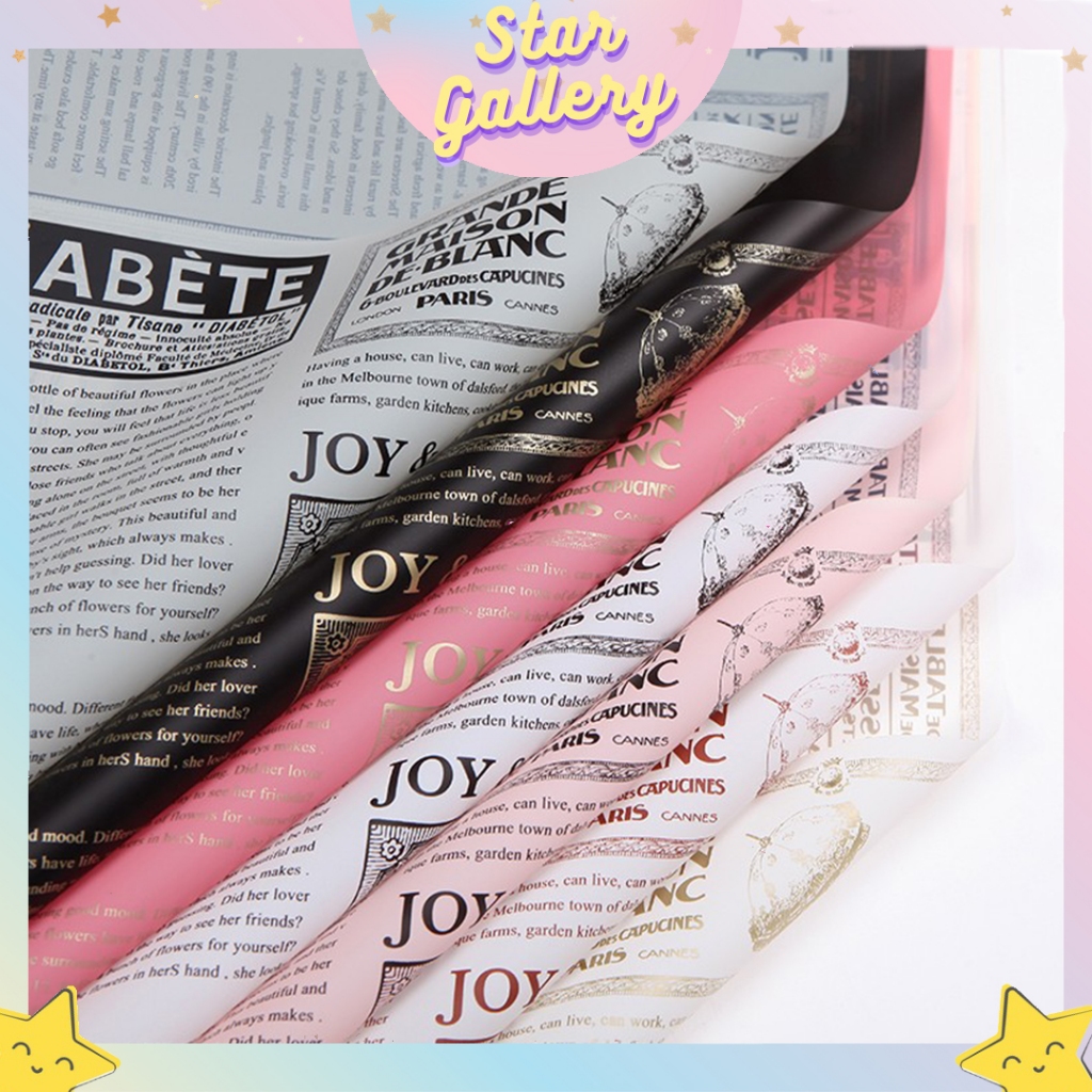 

Kertas Buket Bunga Cellophane Flower Wrapping Paper Waterproof Motif Koran Full KB6041