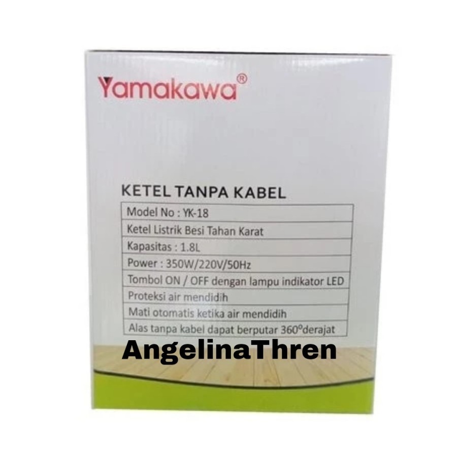 TEKO LISTRIK YAMAKAWA 1.8L - PEMANAS AIR APARTMEN - TEKO LISTRIK HOTEL - TEKO AIR LISTRIK HOTEL STAI