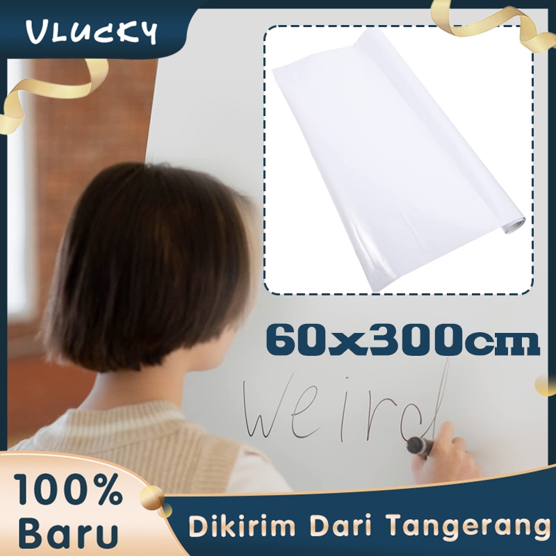 

1 Roll 60cmx3m Stiker Dinding Papan Tulis Whiteboard Papan Untuk Rumah, Sekolah Dan Kantor