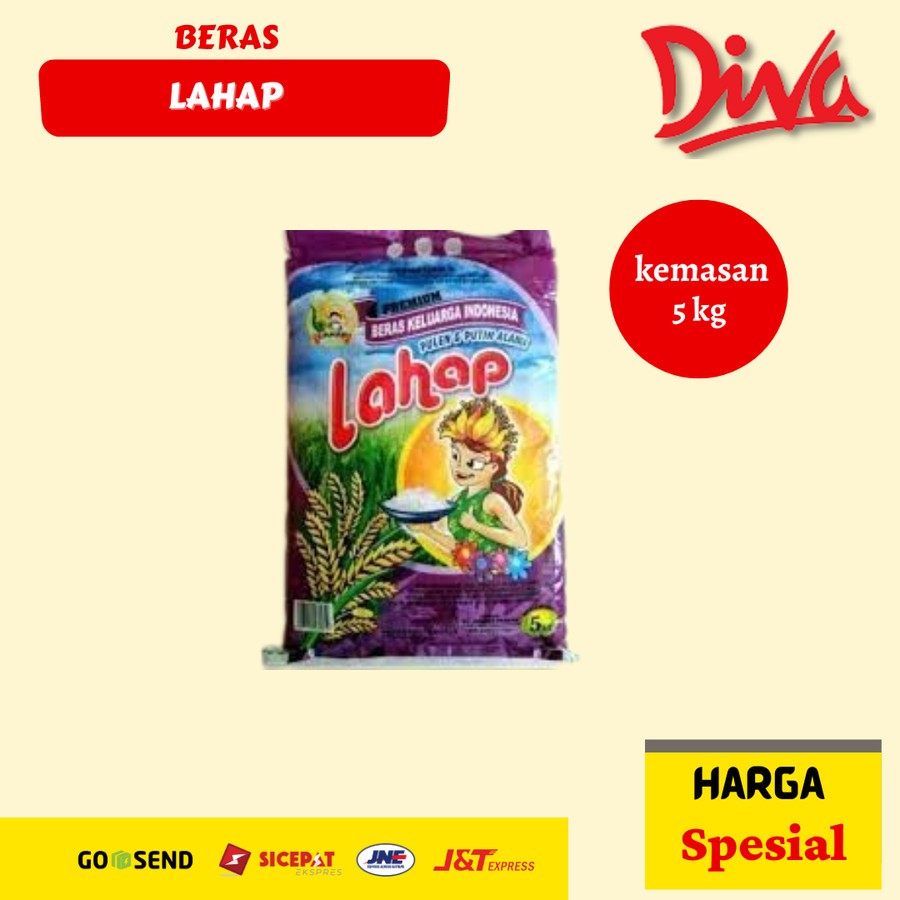 

[5kg] Beras Lahap 5 kilo | Beras Putih premium