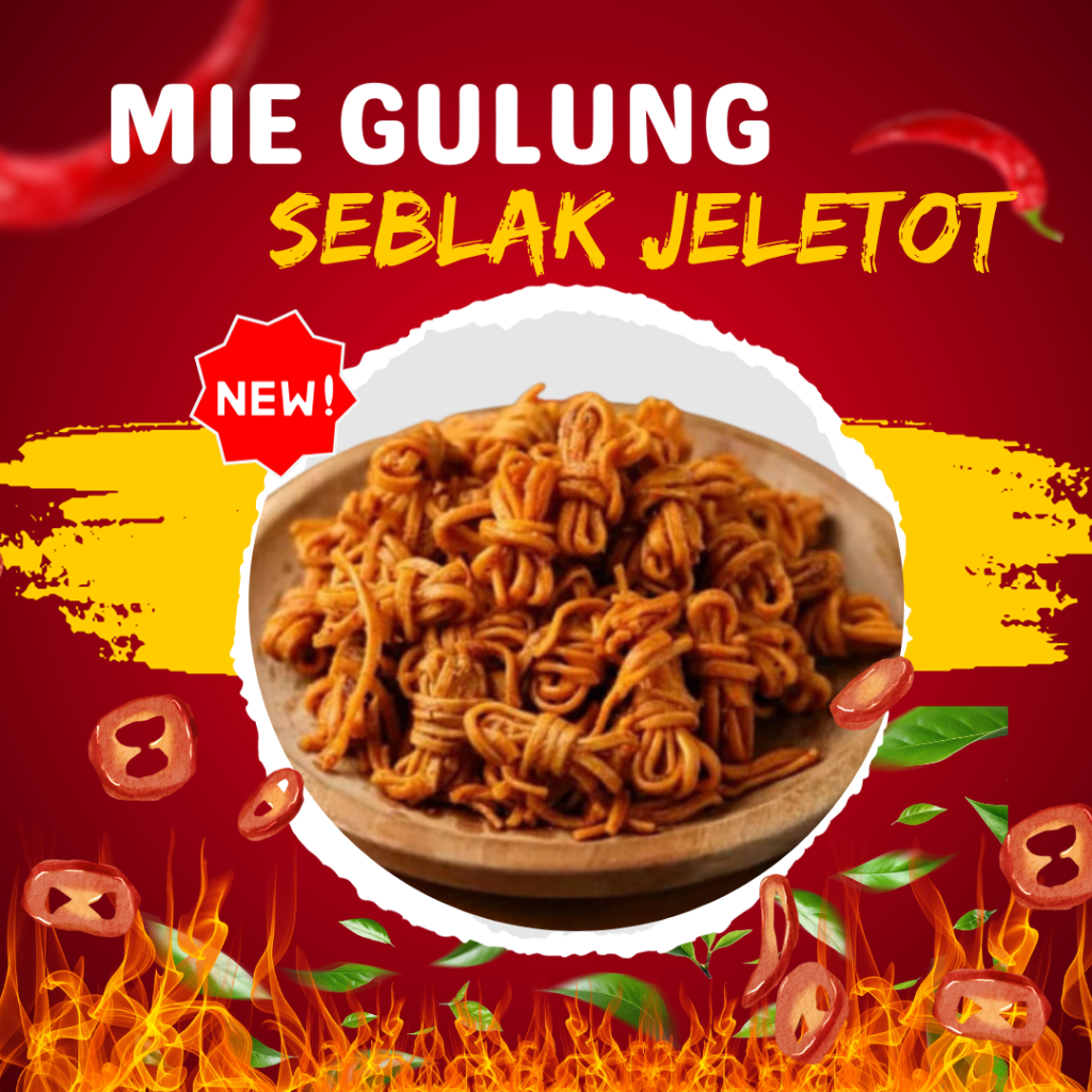 

Forcysn 250 Gram Mie Gulung Kriyuk Pedas Daun Jeruk