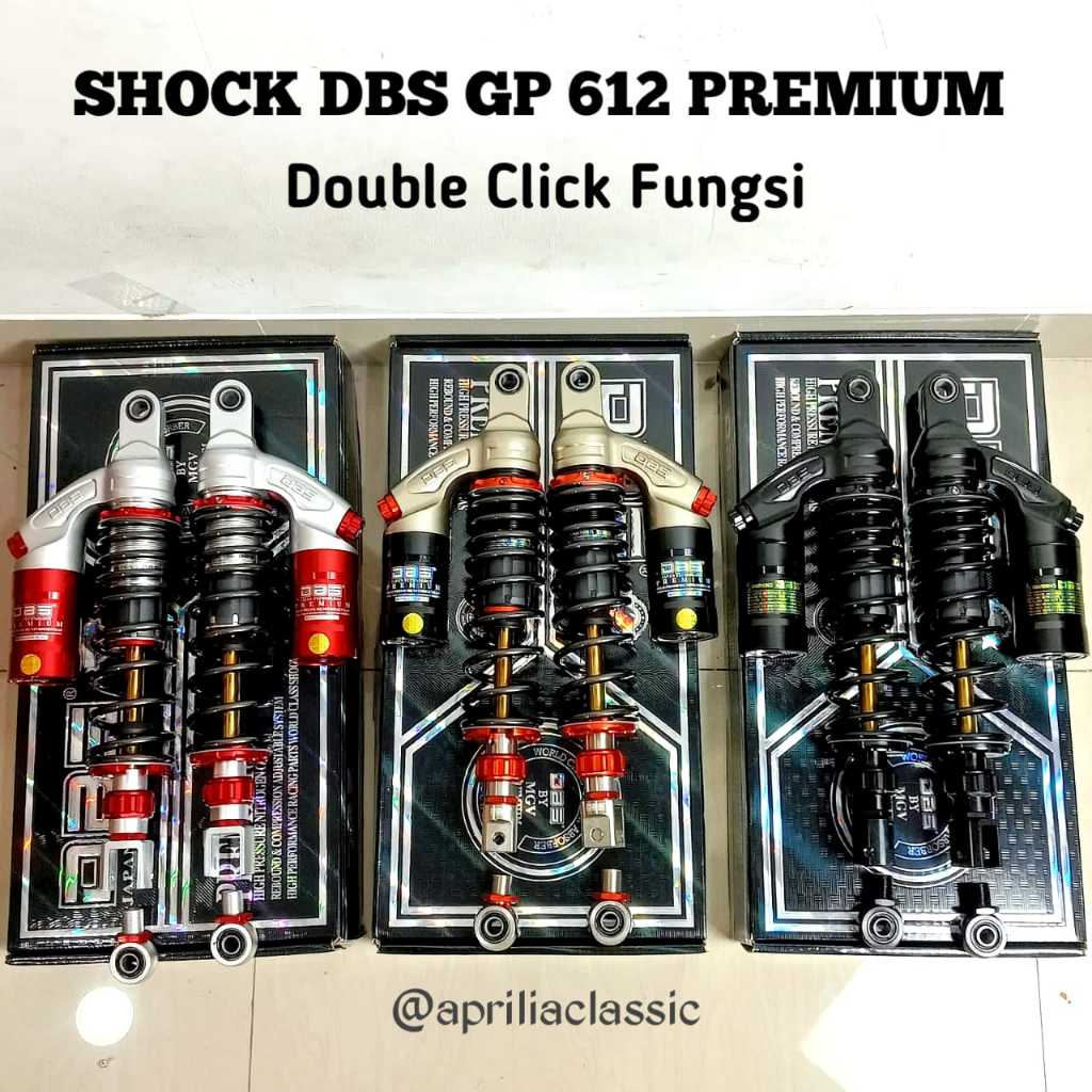 Skok Tabung DBS Gp 612 Premium Double Click Copy RCB 280mm 320mm 340mm shock CB GL Jupiter Z FizR RX