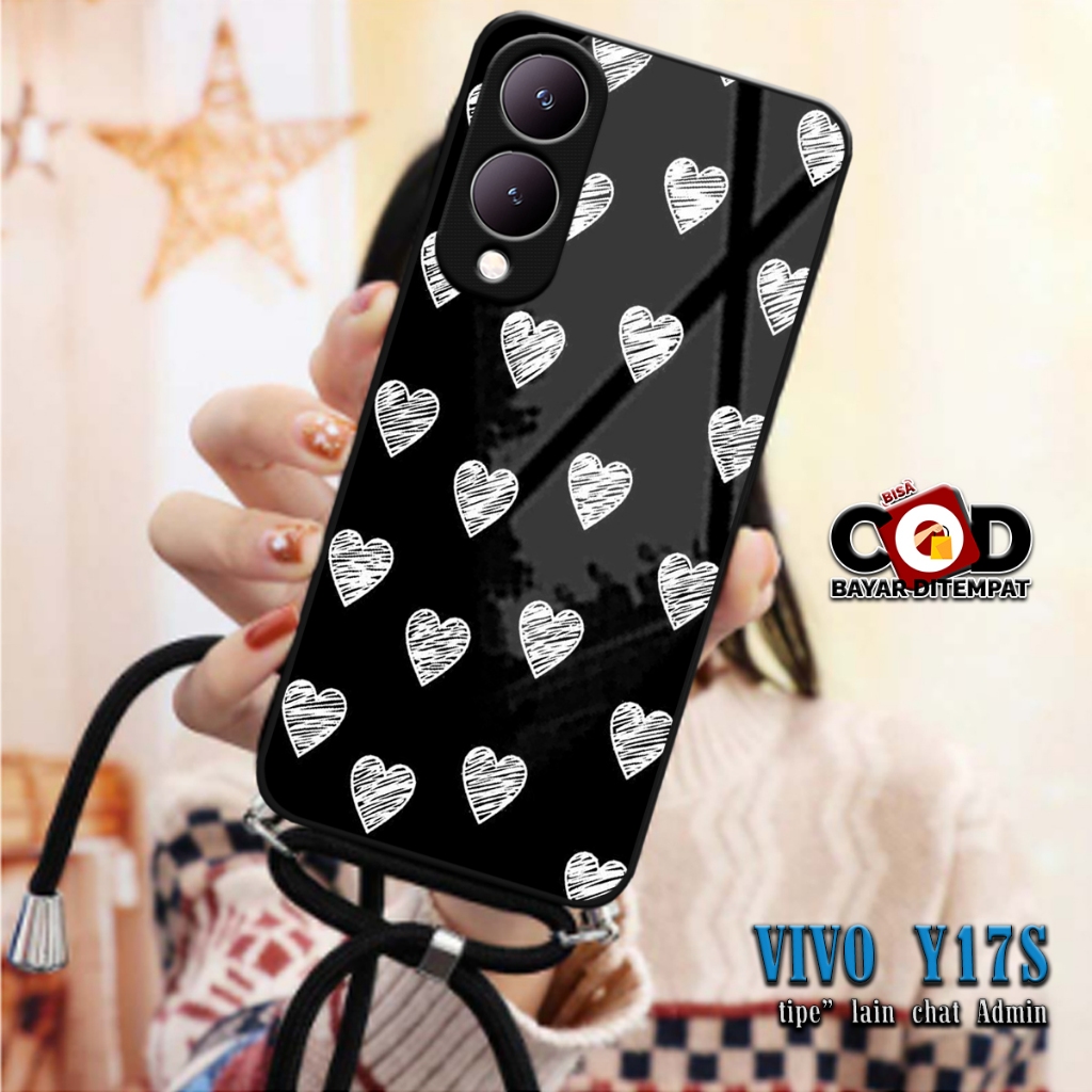 SOFTCASE KILAU 2D + Tali CASE SILIKON VIVO Y17S Y17 S SILIKON KACA | MC791 | CASE SILICON MAN AND GI