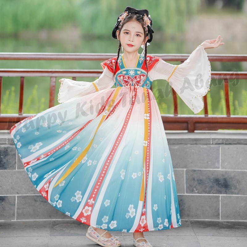 dress cny anak/ dress Imlek anak / baju Imlek anak / dress hanfu