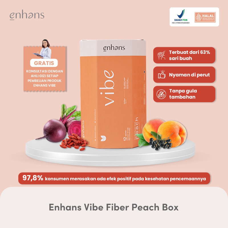 Enhans Vibe minuman tinggi serat