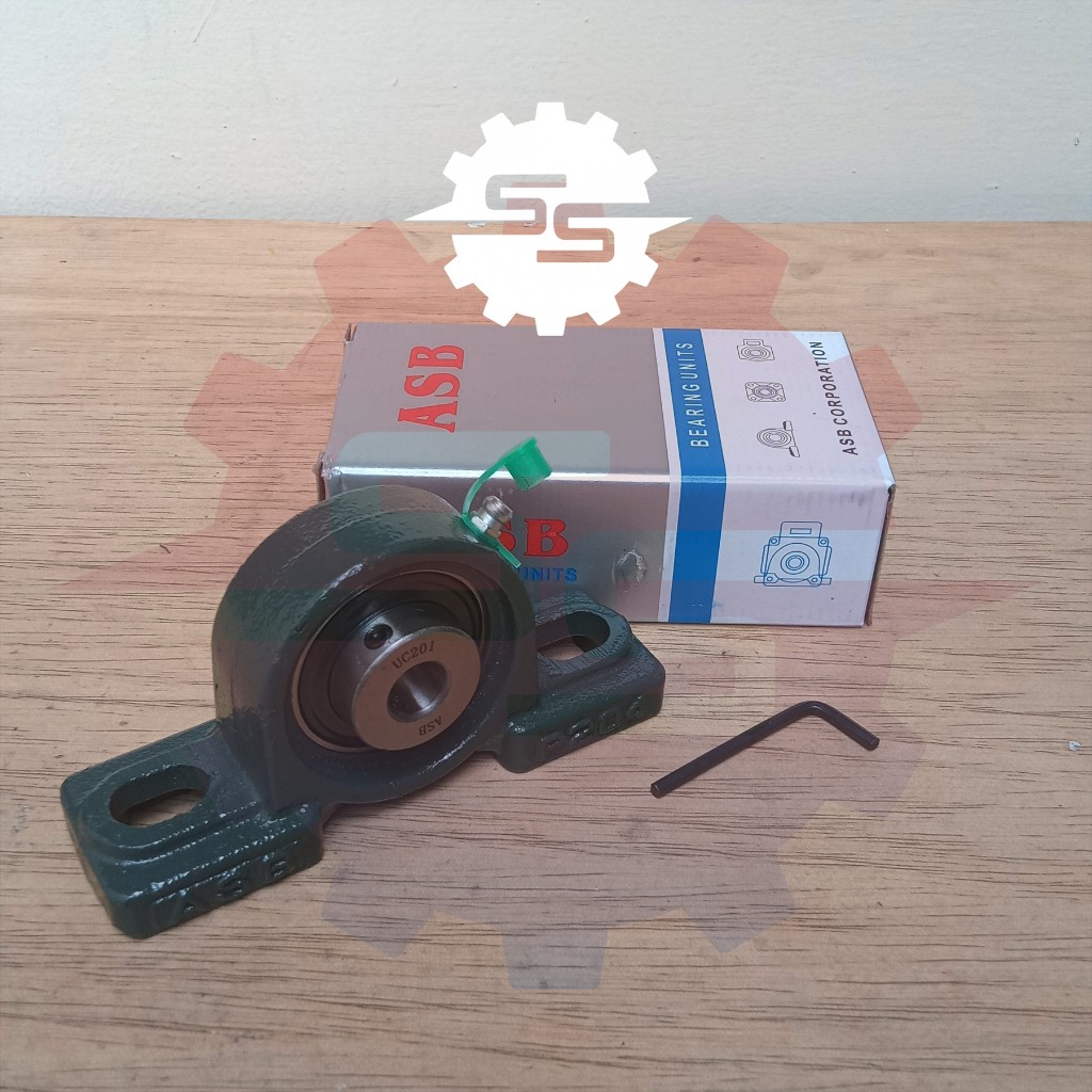 Pillow block Ucp 201 as 12mm laher bearing duduk ukuran As 12mm ASB Original