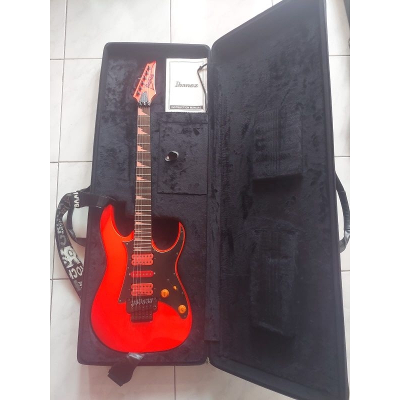 gitar super istimewa merk Ibanez premium type RG1xxv 25th anniversary asli original buatan Indonesia