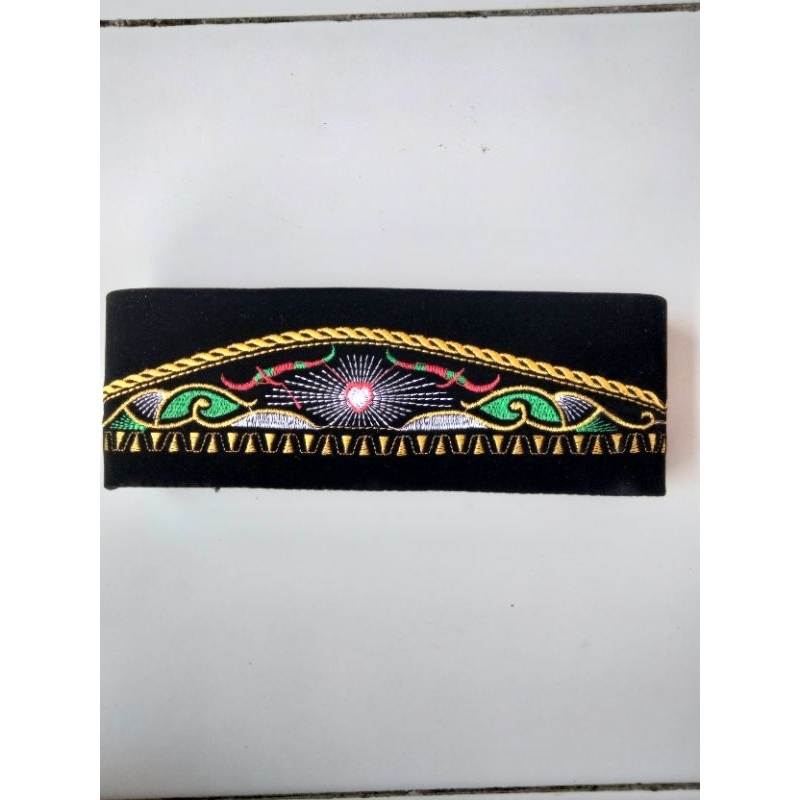 peci batik SH bordir komputer, kopiah batik bordir SH