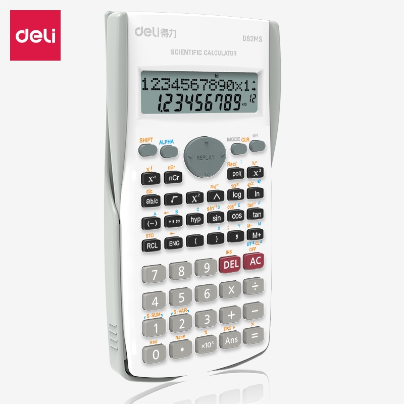 

Deli D82MS Scientific Calculator Kalkulator Scientific 240 Fungsi untuk sekolah dan kantor