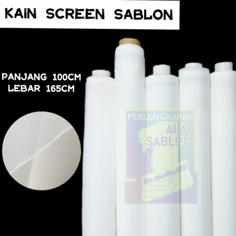 KAIN SCREEN MONIL SABLON T12 PUTIH KAIN SCREEN SABLON