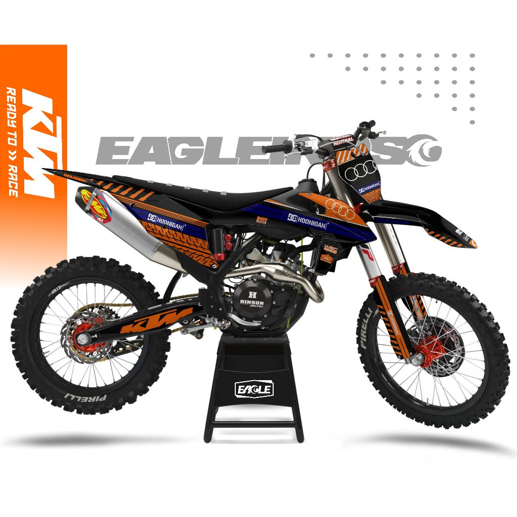DECAL/STIKER KTM KEN BLOCK ( BEBAS CUSTOM )