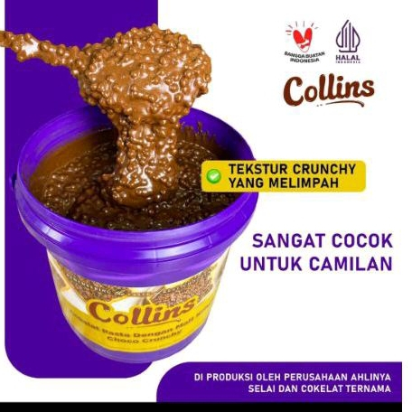 

NG Bandung. PROMO Collins Choco Crunchy ( 350gr ) Dengan Malt Krispi Choco Crunchy HALAL collins