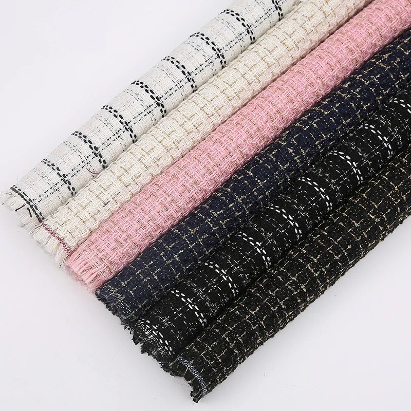 [NEW] 150X50CM KOREAN TWEED WRAPPNG FLOWER BAHAN TWEED CHANEL TEBAL bahan kain tweed akrilik Kain Ch