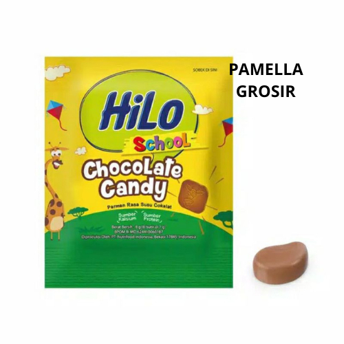 HILO SCHOOL MILK CHOCO BITES SCHOOL CHOCOLATE CANDY 1 RENCENG PERMEN COKLAT ISI 10