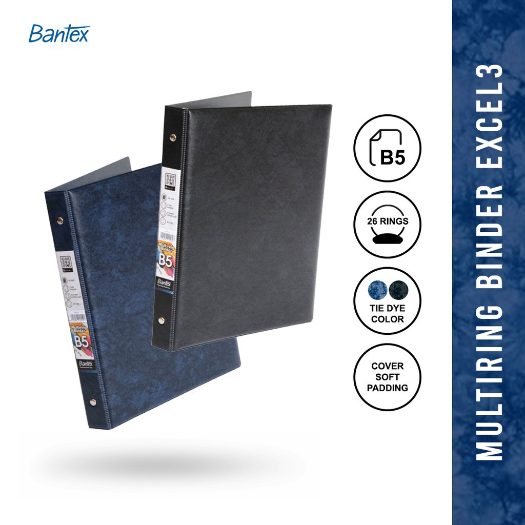 

Bantex Binder Polos B5 26 Ring Softpad Cover