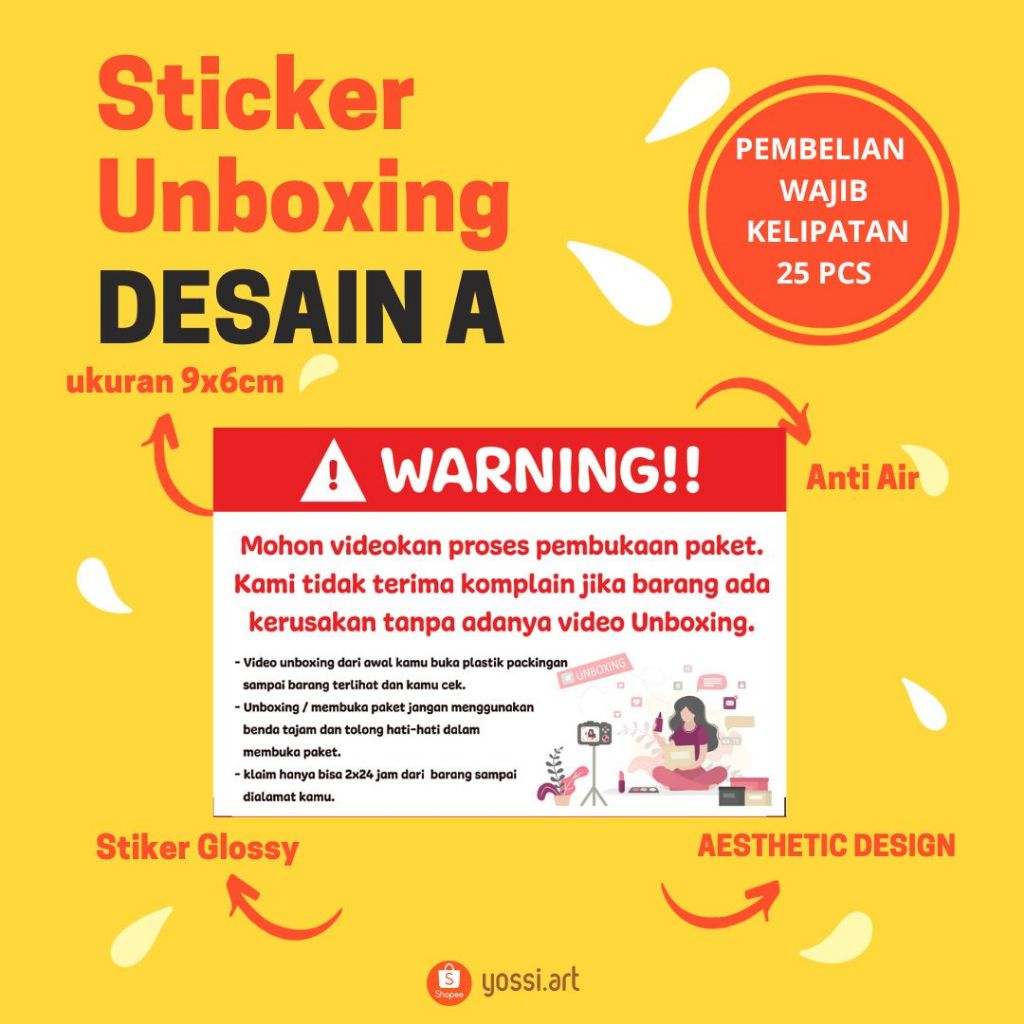 

READY STOCK STICKER UNBOXING