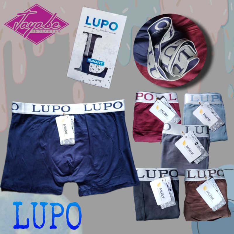CD PRIA DEWASA BOXER/BOXER LUPO HARGA GROSIR/BOXER LUPO KARET LEBAR SUPER NYAMAN