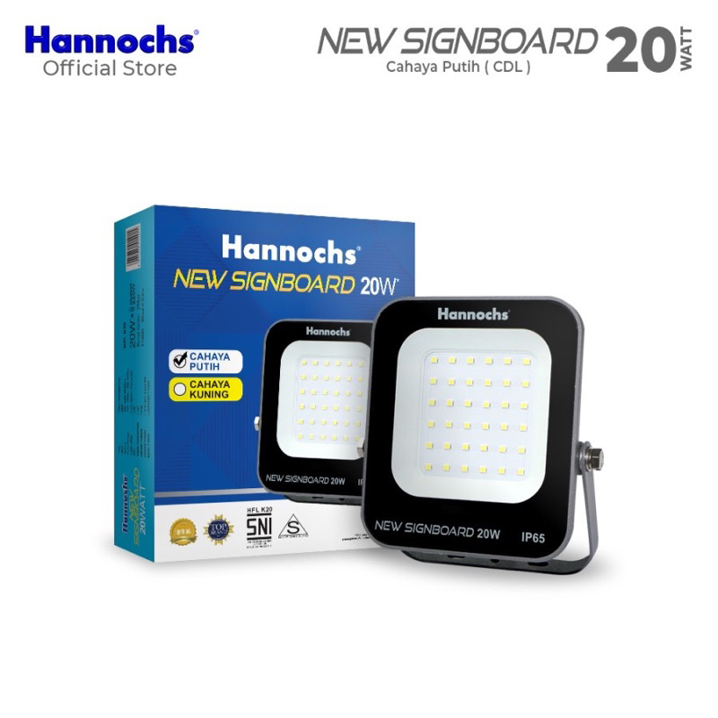 Hannochs Signboard LED Flood Light 20w Lampu Sorot